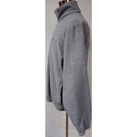 Nautica Competition Mens Large Grey 1/4 Zip Fleece Logo Pullover Jacket - Picture 6 of 11